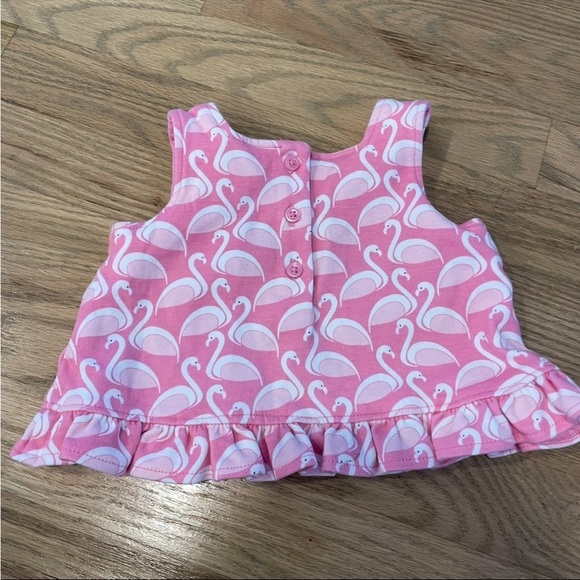 Janie and Jack Flamingo Ruffle Top - Picture 6 of 6